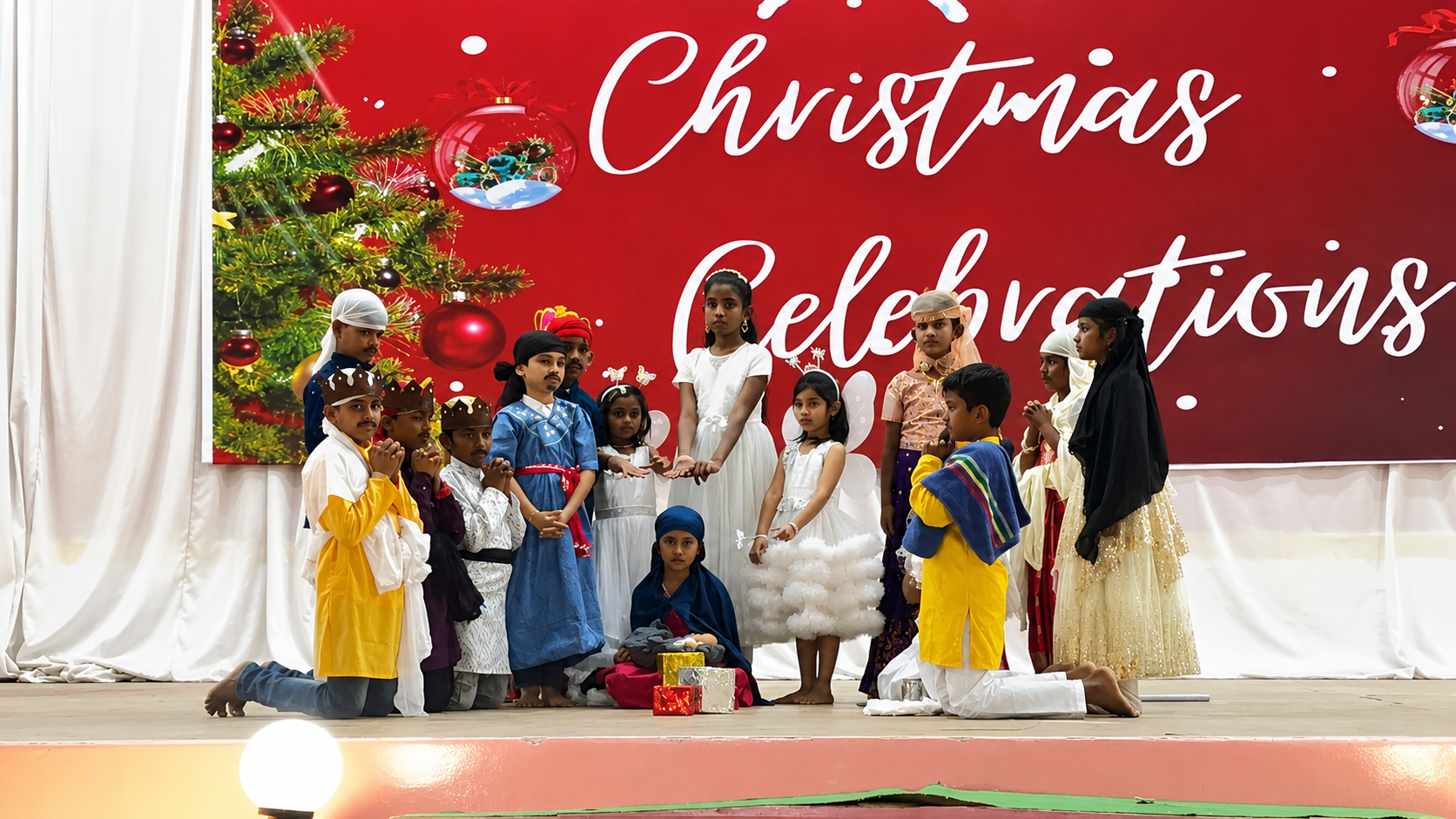 Trinity teachers and students